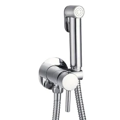 Robinet WC HYGIÈNE INTIME 2 eaux Chrome brillant en laiton><noscript><img width=