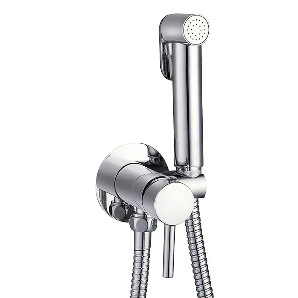 Robinet WC HYGIÈNE INTIME 2 eaux Chrome brillant en laiton>Kibath Outlet