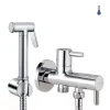 Robinet WC HYGIÈNE INTIME 1 eau Chrome brillant en laiton>Kibath Online