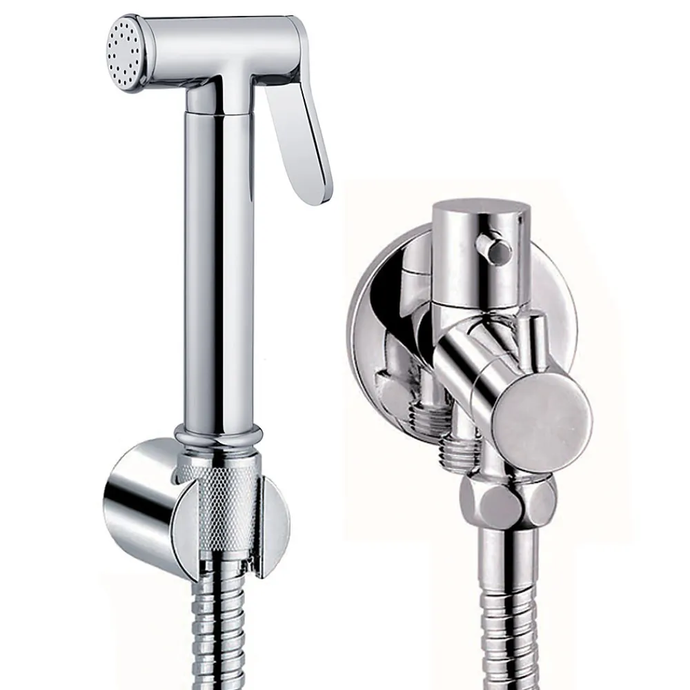 Robinet WC HYGIÈNE INTIME 1 eau Chrome brillant en laiton>Kibath Online