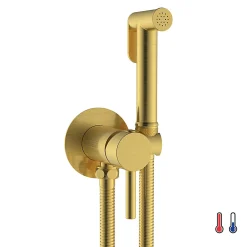 Robinet WC HYGIÈNE INTIME 2 eaux, OR brossé, en laiton>Kibath Sale