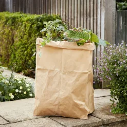Sac à végétaux extérieur marron 100L><noscript><img width=
