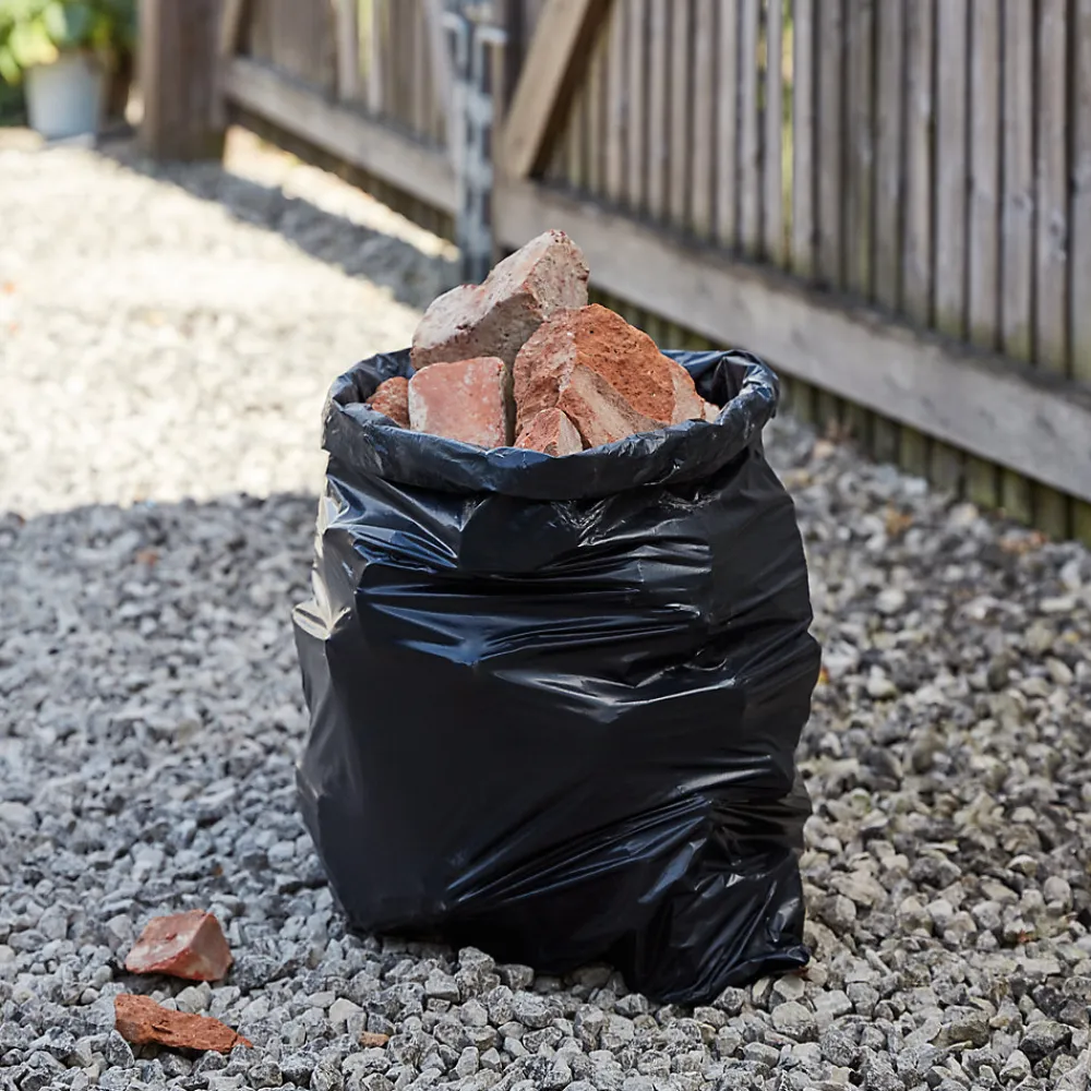 Sac de décombres intérieur et extérieur noir 50L vendu par 30 pièces>