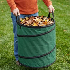 Sac pour déchets de végétaux pop-up extérieur vert 120L> Online