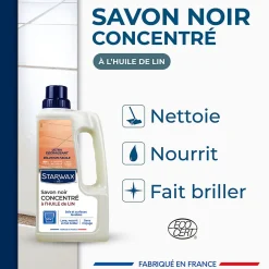 Savon noir à l'huile de lin 1L>Starwax Online