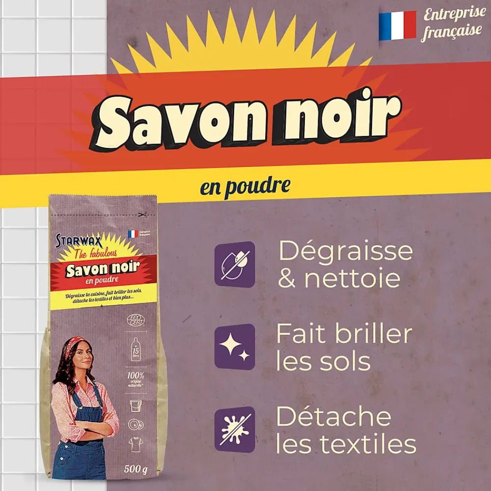Starwax Fabulous Savon noir en poudre 500g* Savon