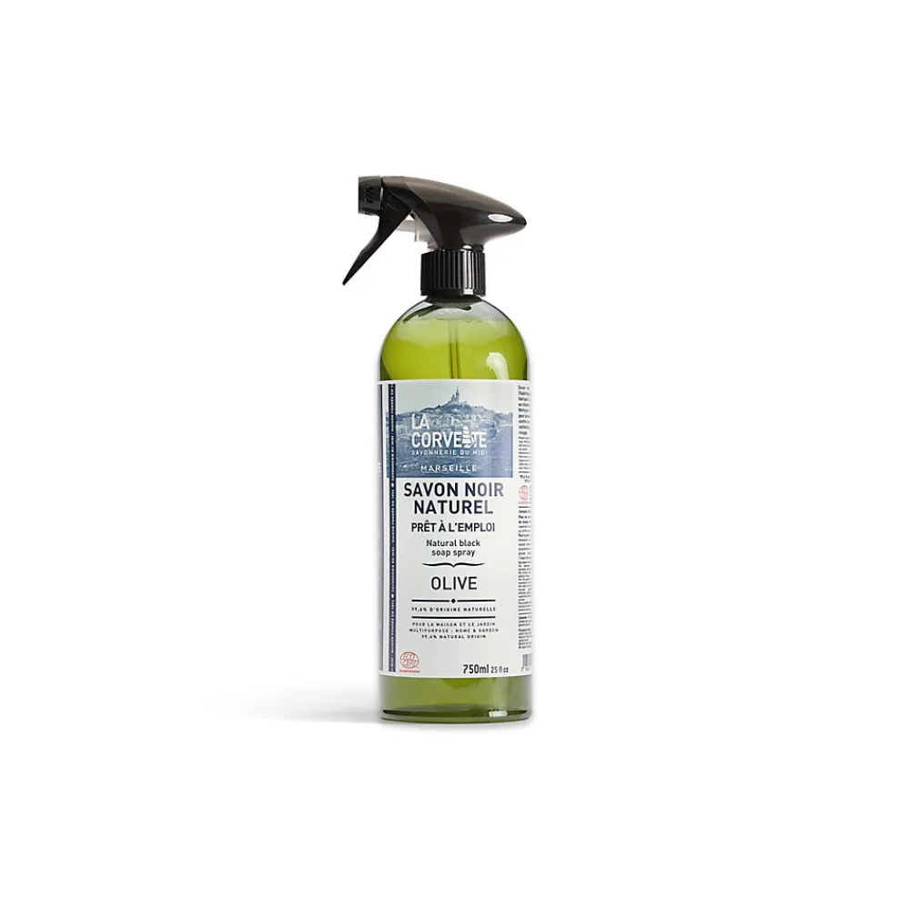 Savon noir Savonnerie du midi liquide à l’huile d’olive en spray 750ml>La Corvette Hot