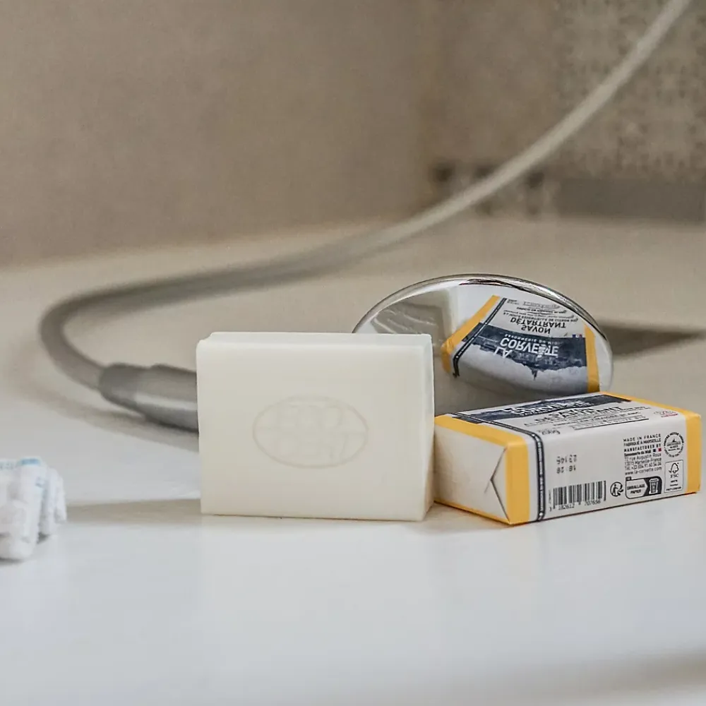 Savon solide ECOCERT détartrant parfumé à l'huile essentielle de citron bio La Corvette 200g* Nettoyant Pour Salle De Bains