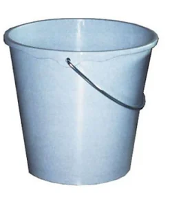 Seau à usage ménager en plastique souple ø28 cm 10L gris bleu> Best