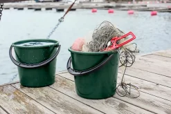 Seau filet de pêche en plastique vert 10L Orthex><noscript><img width=