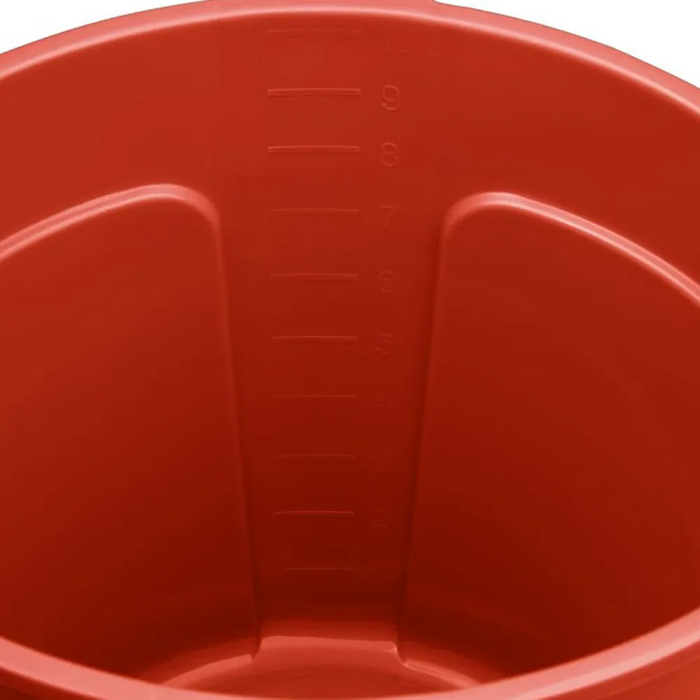 Jantex Seau Gradué avec Bec Verseur 10 Litres Rouge -* Seau, Bassine, Récipient De Ménage