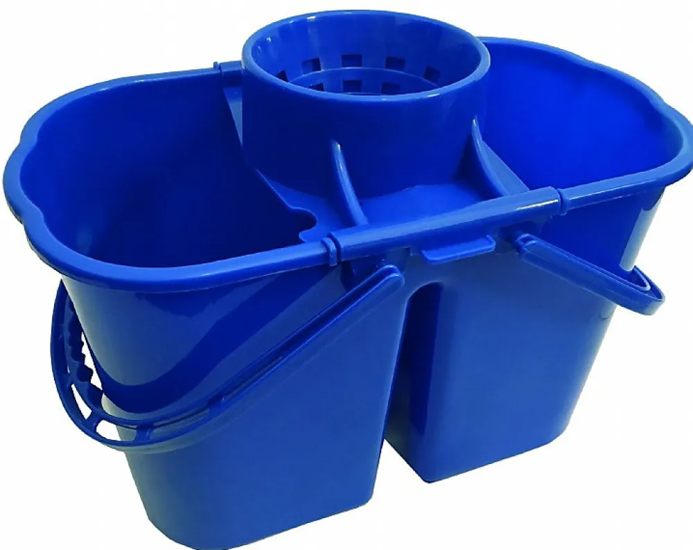 Seau 12L Double Compartiment+Essoreur Bleu ->Guialto Best