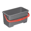 Guialto Seau 22L Gris Anse Rouge-7030Gtr -* Seau, Bassine, Récipient De Ménage
