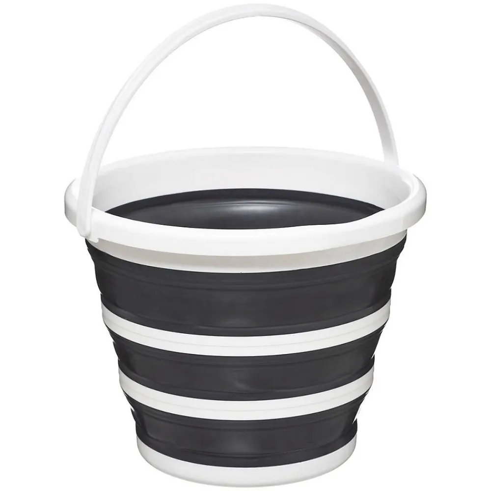 Seau pliable 10L - Blanc gris ->5Five Outlet