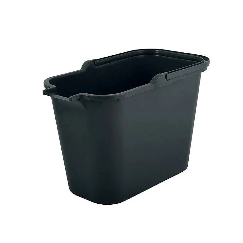 MSV Seau rectangulaire 12L PP Gris* Serpillère