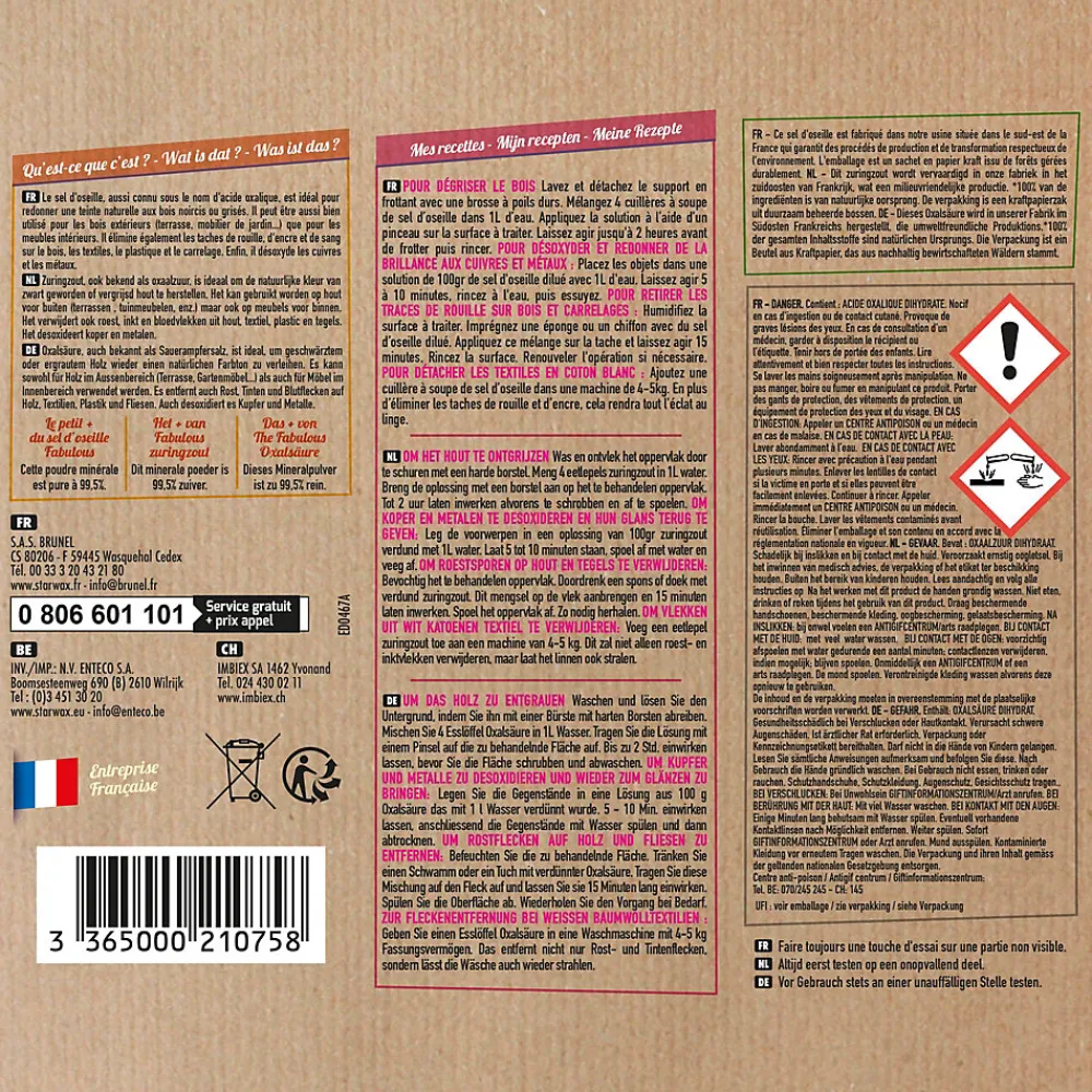 Sel d'oseille Starwax The fabulous 1kg>Starwax Fabulous Clearance
