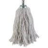 Serpillère à franges en coton blanc L.158 x l.13 cm* Serpillère