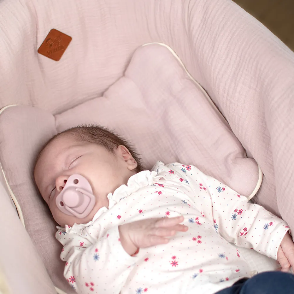 Set berceau couverture et coussin en gaze de coton Jeanne>Sevira Kids Sale