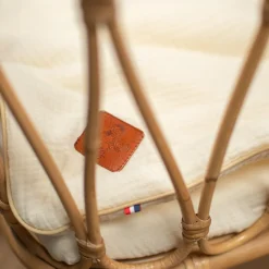 Set berceau couverture et coussin en gaze de coton Jeanne><noscript><img width=