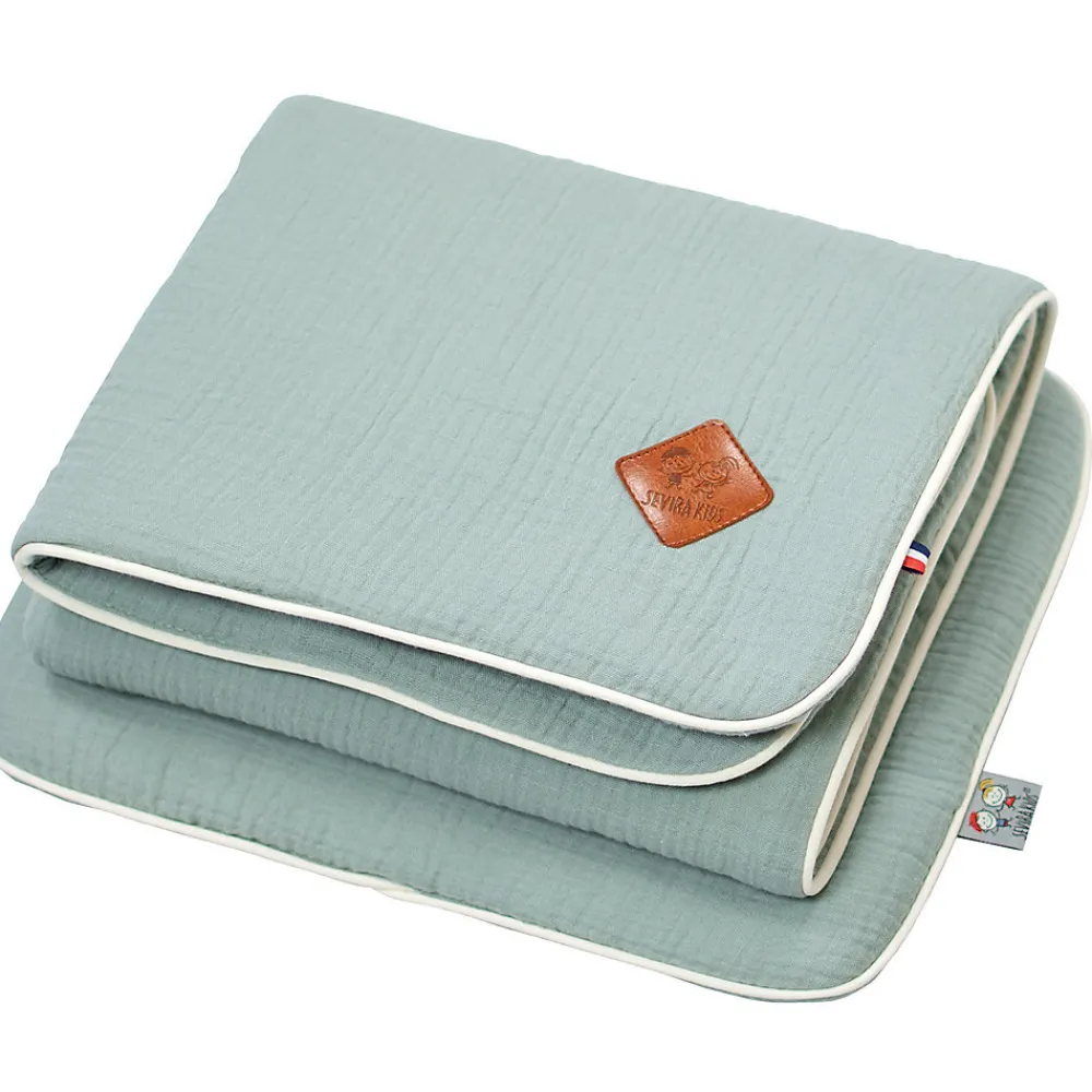 Set berceau couverture et coussin en gaze de coton Jeanne>Sevira Kids Online