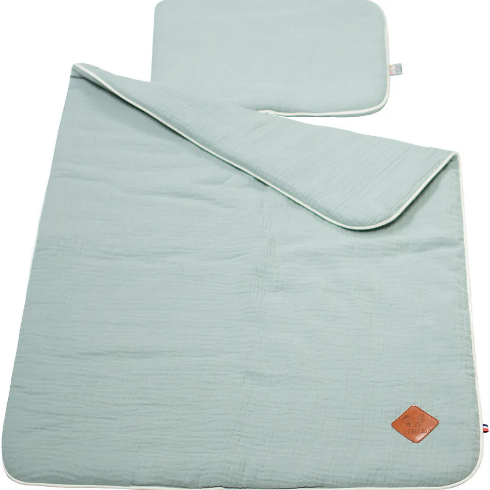 Set berceau couverture et coussin en gaze de coton Jeanne>Sevira Kids Online