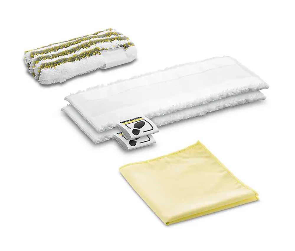 Kärcher Set microfibre spécial salle de bains pour nettoyeur vapeur Karcher* Serpillère