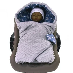 Sevira Kids Couverture enveloppante nid d'ange bébé réversible* Couverture
