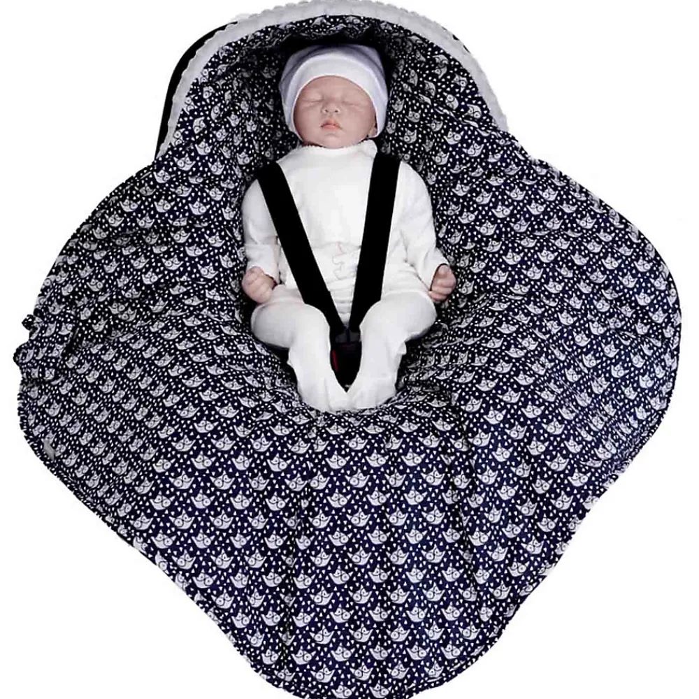 Sevira Kids Couverture enveloppante nid d'ange bébé réversible en coton minky ELI* Couverture