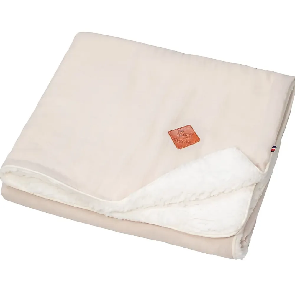 Sevira Kids Couverture en gaze de coton et sherpa Jeanne* Couverture