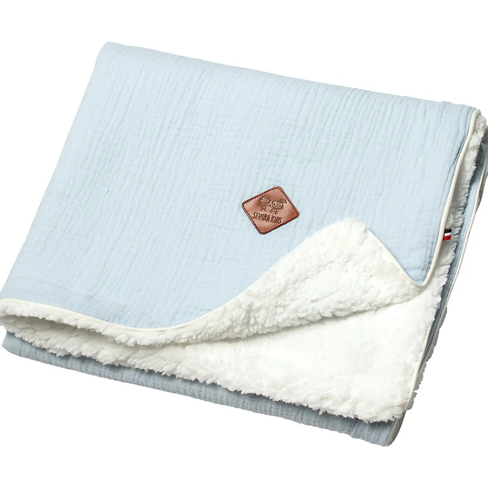 Couverture en gaze de coton et sherpa Jeanne>Sevira Kids Best