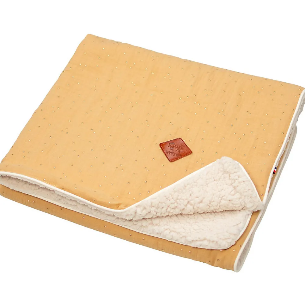 Couverture en gaze de coton et sherpa Jeanne>Sevira Kids Outlet
