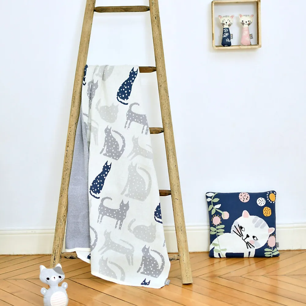 Couverture en coton bio Gots Chat>Sevira Kids Online