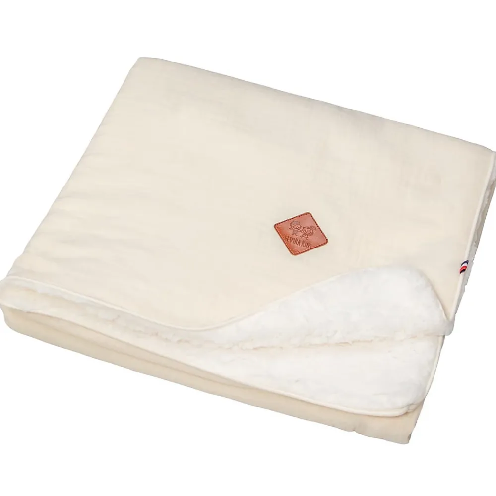 Sevira Kids Couverture en gaze de coton et sherpa Jeanne* Couverture