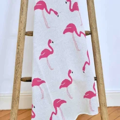 Couverture en coton bio FLAMANT ROSE>Sevira Kids Online