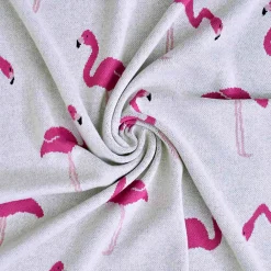 Couverture en coton bio FLAMANT ROSE><noscript><img width=