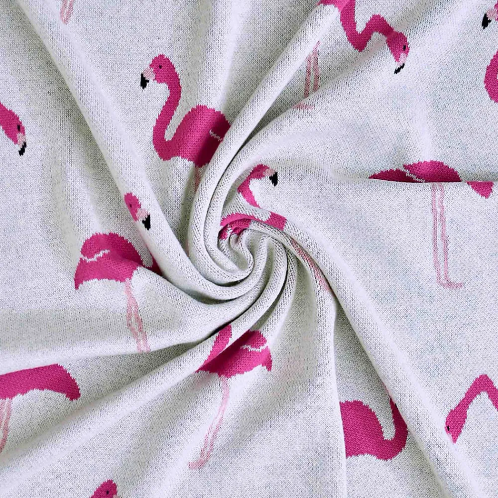 Couverture en coton bio FLAMANT ROSE>Sevira Kids Online