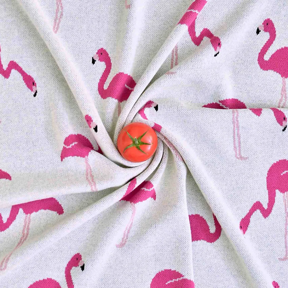 Couverture en coton bio FLAMANT ROSE>Sevira Kids Online