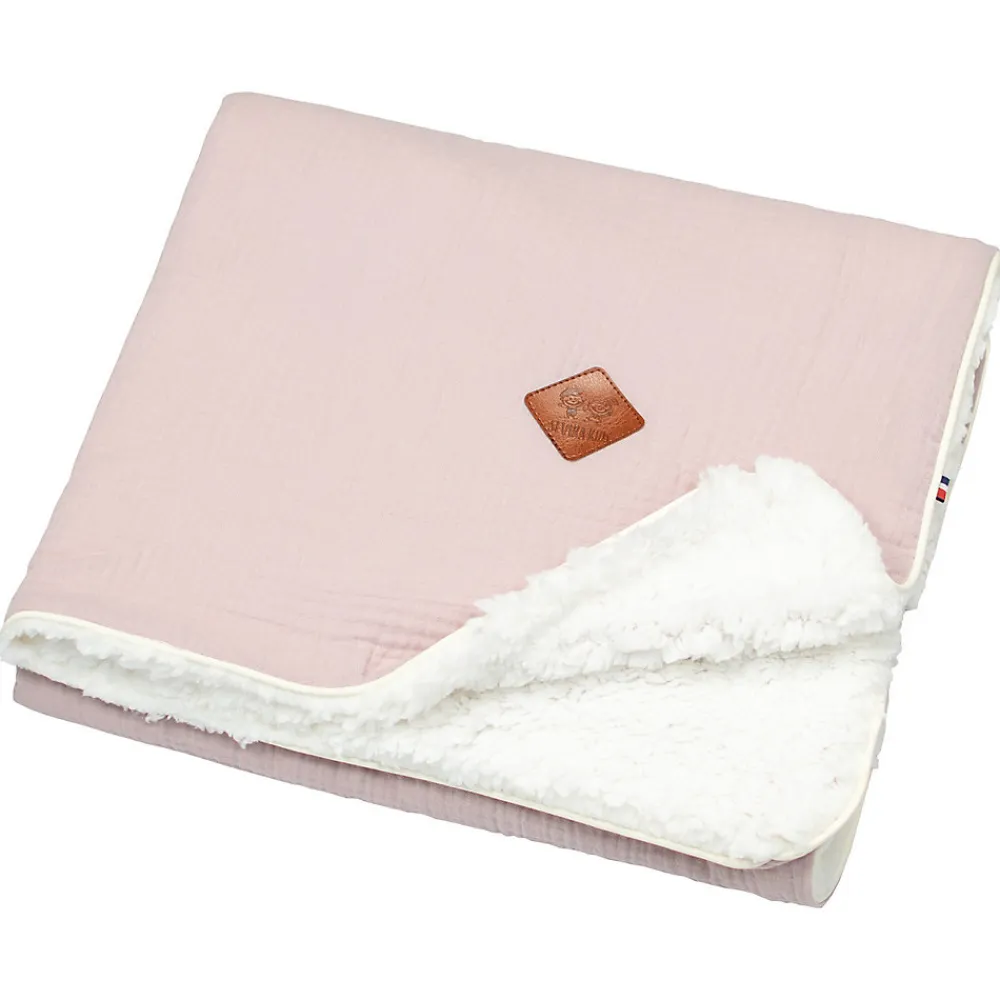 Couverture en gaze de coton et sherpa Jeanne>Sevira Kids