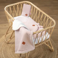 Couverture en gaze de coton et sherpa Jeanne>Sevira Kids
