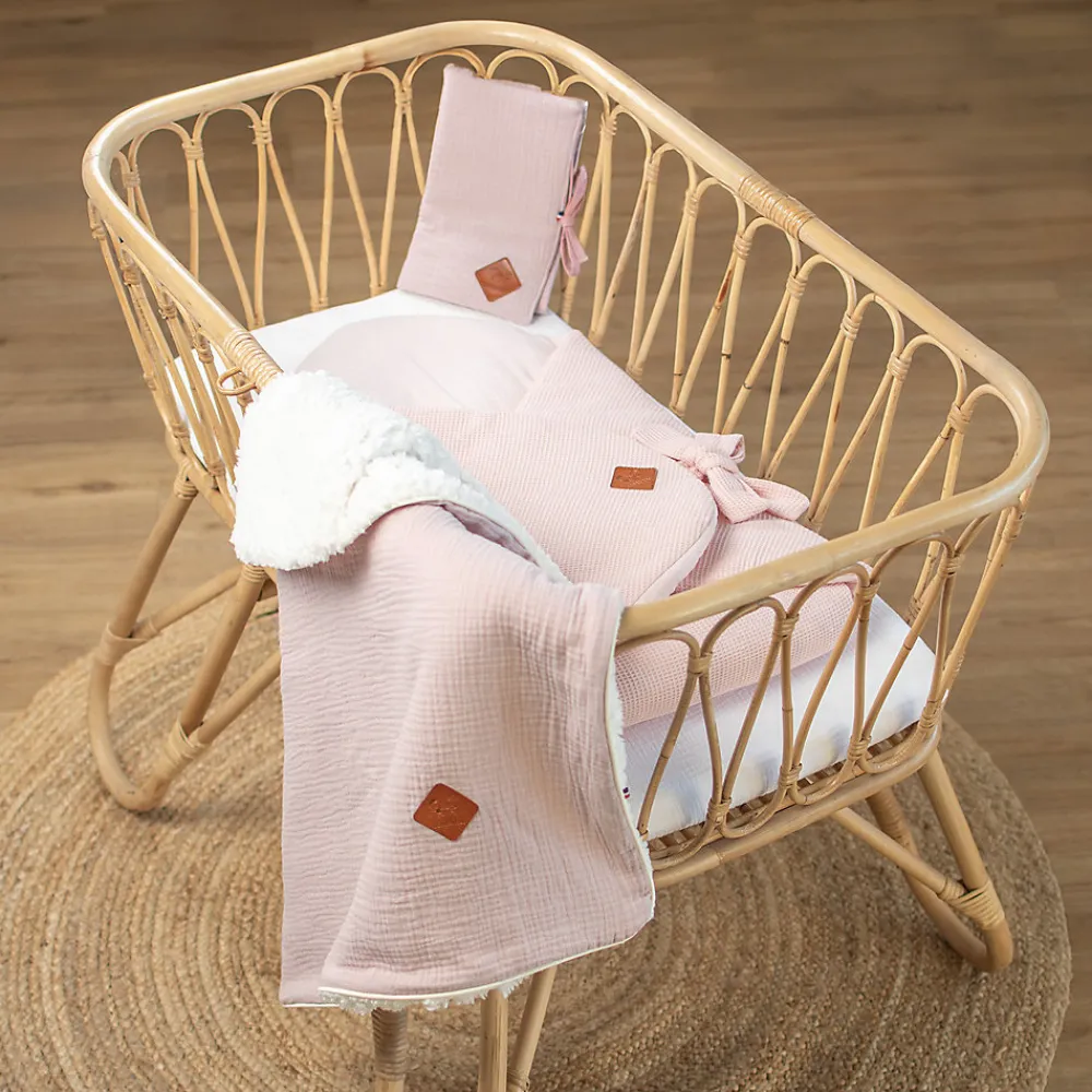 Couverture en gaze de coton et sherpa Jeanne>Sevira Kids