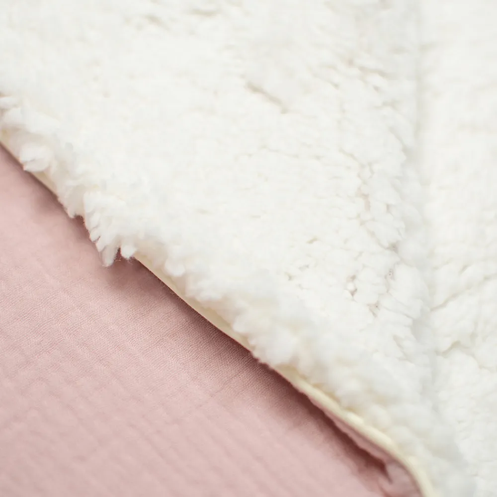 Couverture en gaze de coton et sherpa Jeanne>Sevira Kids