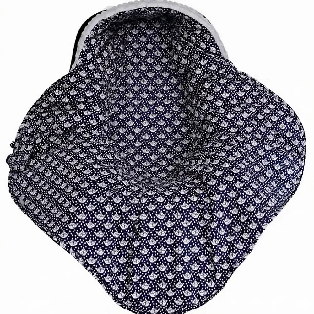 Sevira Kids Couverture enveloppante nid d'ange bébé réversible en coton minky ELI* Couverture