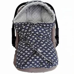 Sevira Kids Couverture enveloppante nid d'ange bébé réversible en coton minky ELI* Couverture
