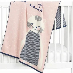 Sevira Kids Couverture en coton bio Gots Chaton* Couverture