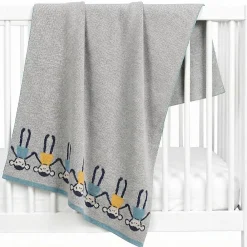 Sevira Kids Couverture pour bébé en coton bio SINGE* Couverture