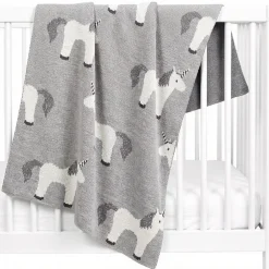 Couverture pour bébé en coton bio LICORNE>Sevira Kids