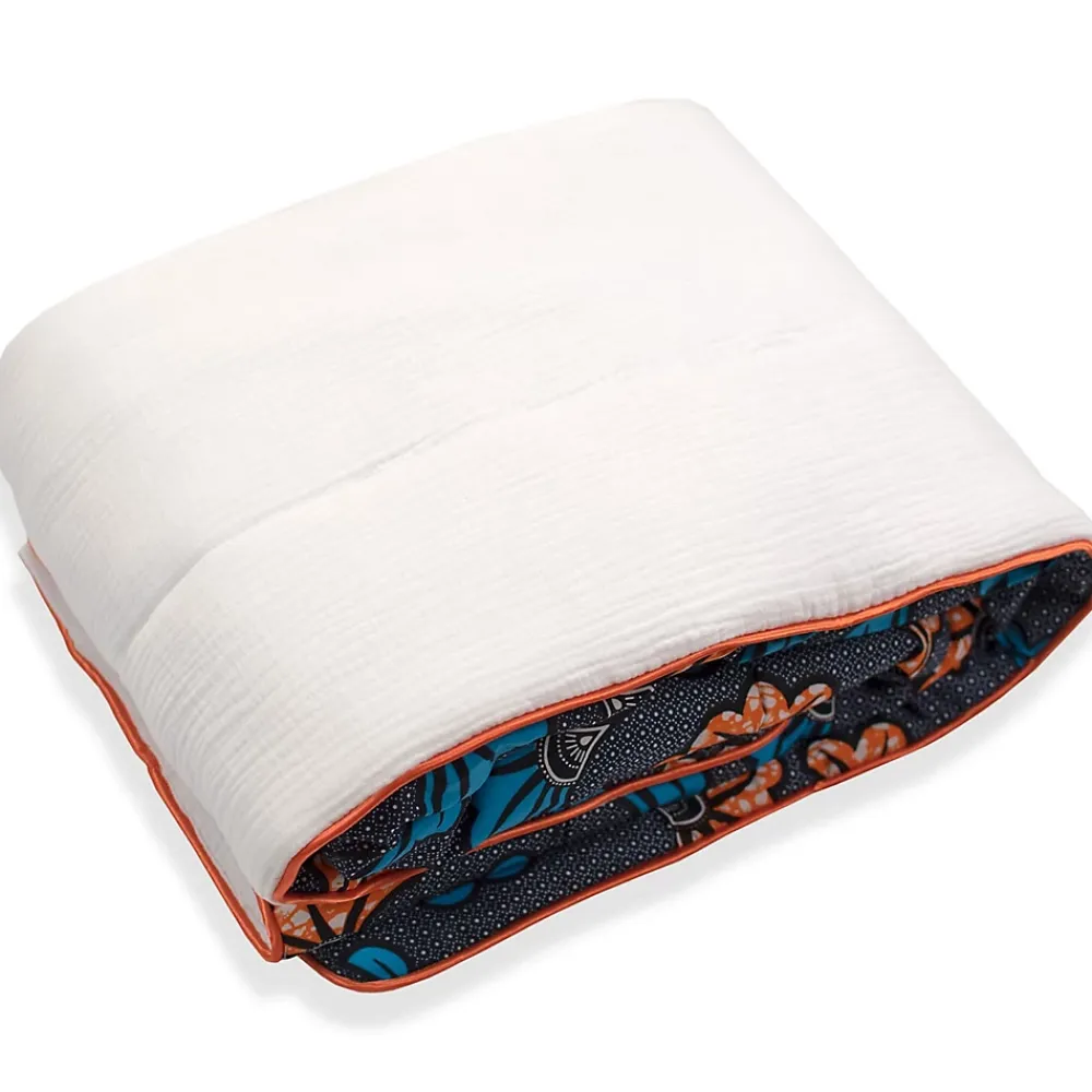 Sevira Kids Couverture réversible Wax Fleurs de mariage* Couverture