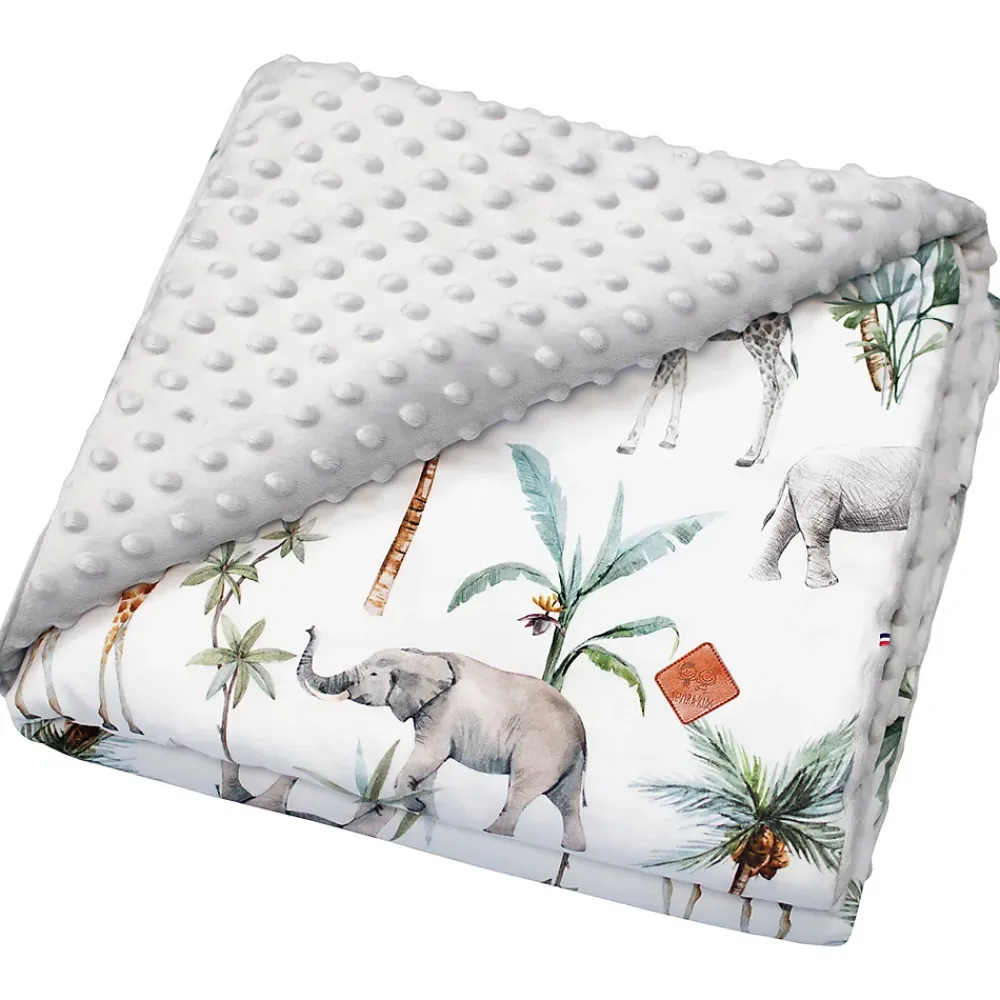 Sevira Kids Couverture réversible en minky Safari* Couverture