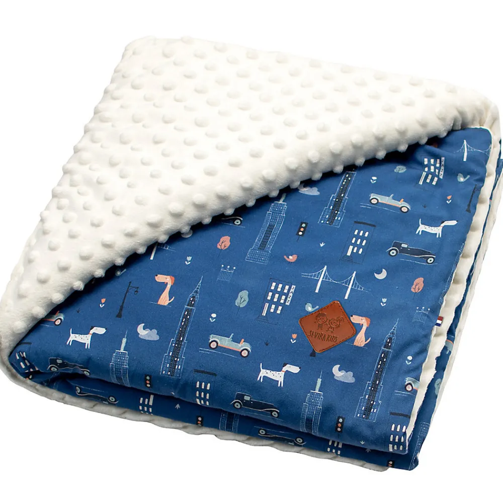 Couverture réversible en minky New York>Sevira Kids Clearance