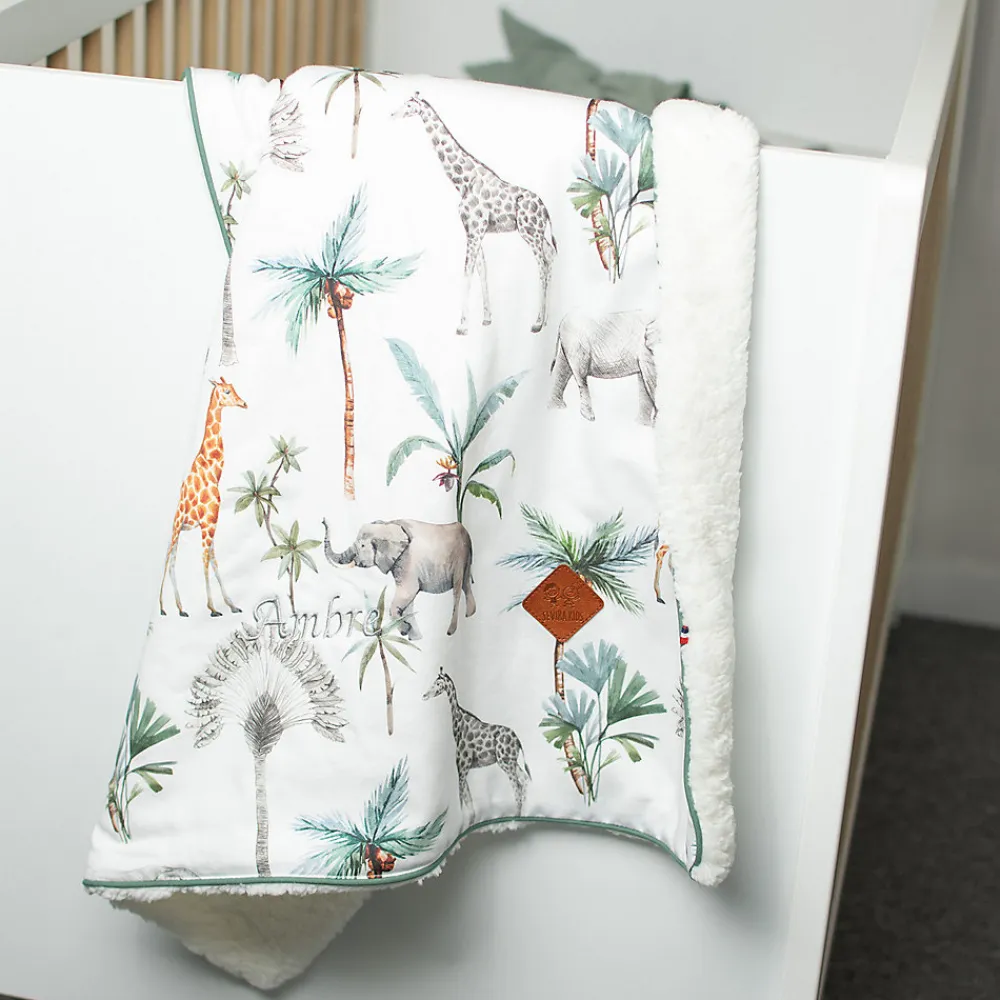 Couverture réversible en sherpa Safari>Sevira Kids Online